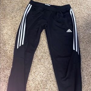 Adidas black joggers